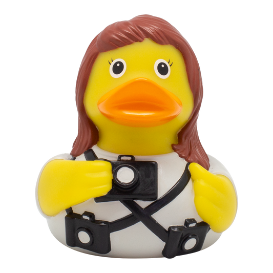 Fotógrafa de patos mujer