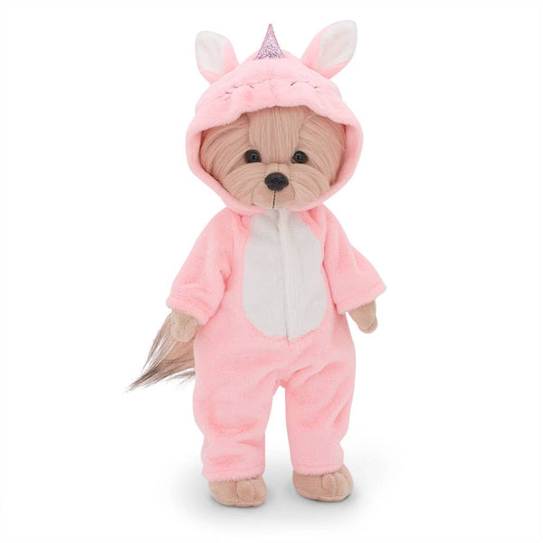 Peluche Lucky Yoyo Chien : Licorne - 38 cm