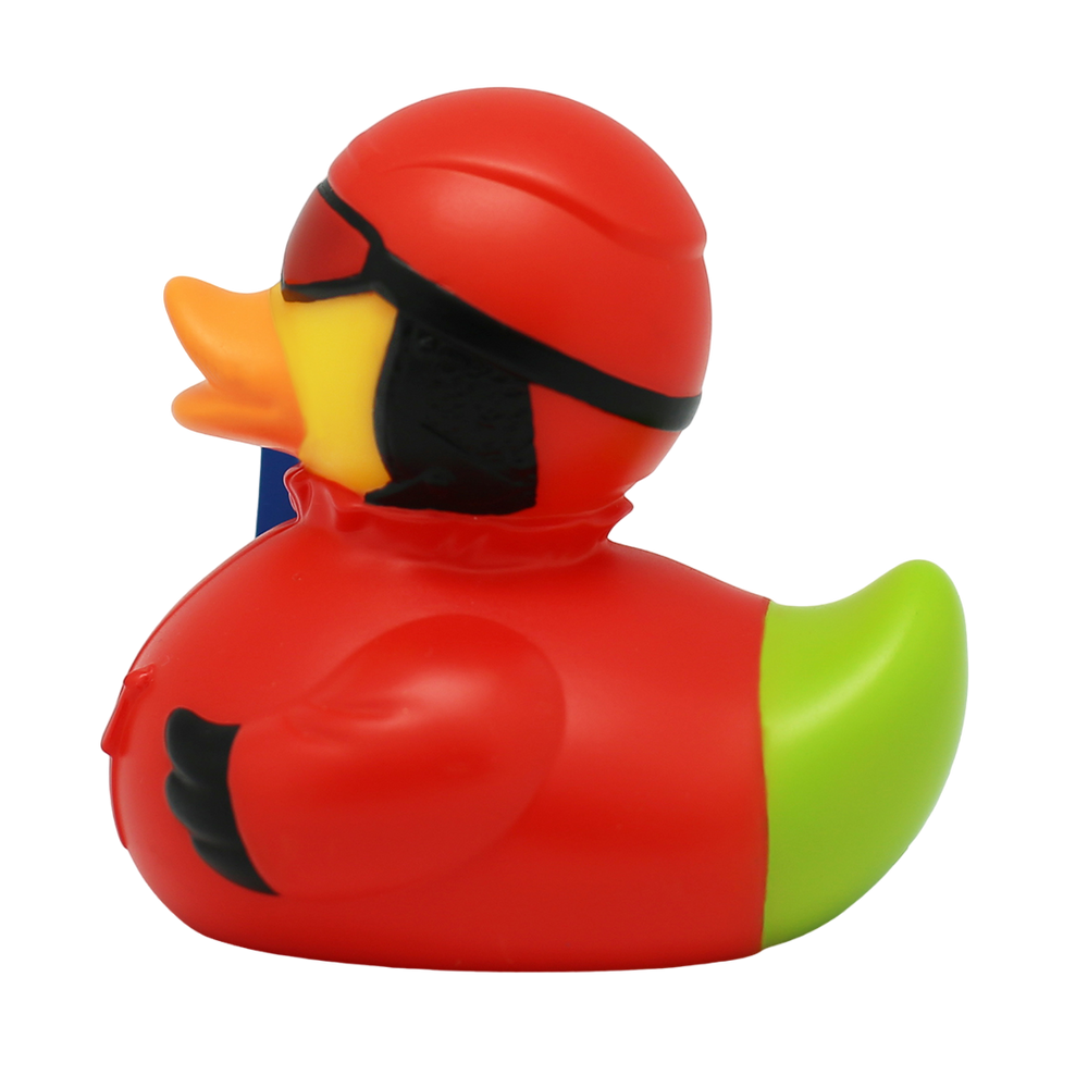 Snowboardende Eend