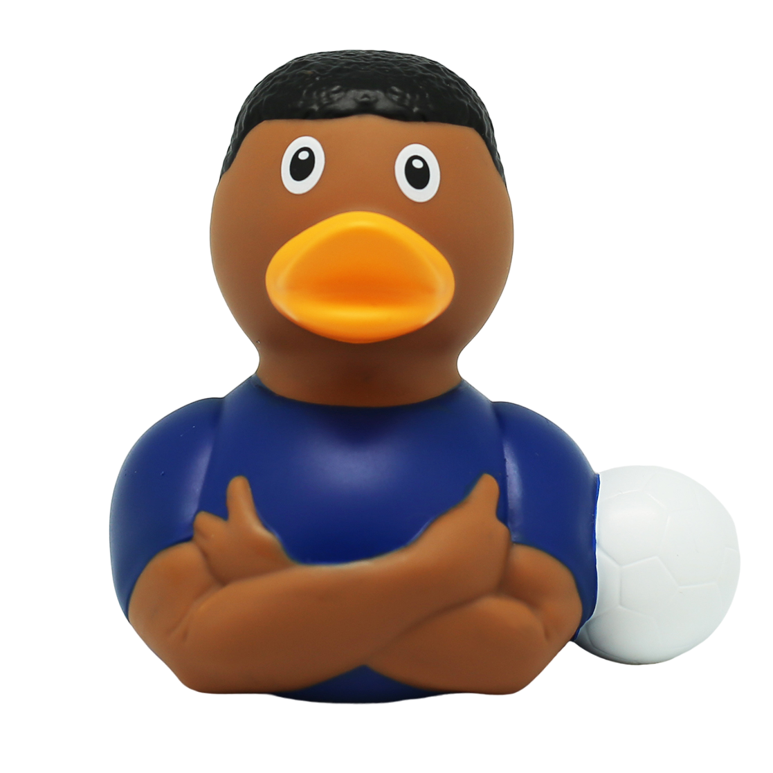Pato de fútbol de la estrella azul
