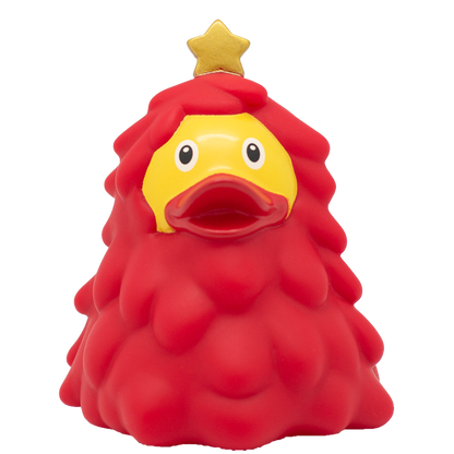 Pato Arbol De Navidad Rojo