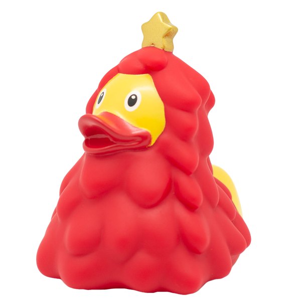 Pato Arbol De Navidad Rojo