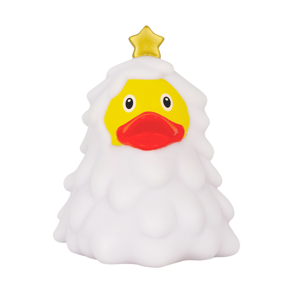 Pato de árbol de Navidad blanco
