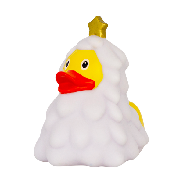 Pato de árbol de Navidad blanco