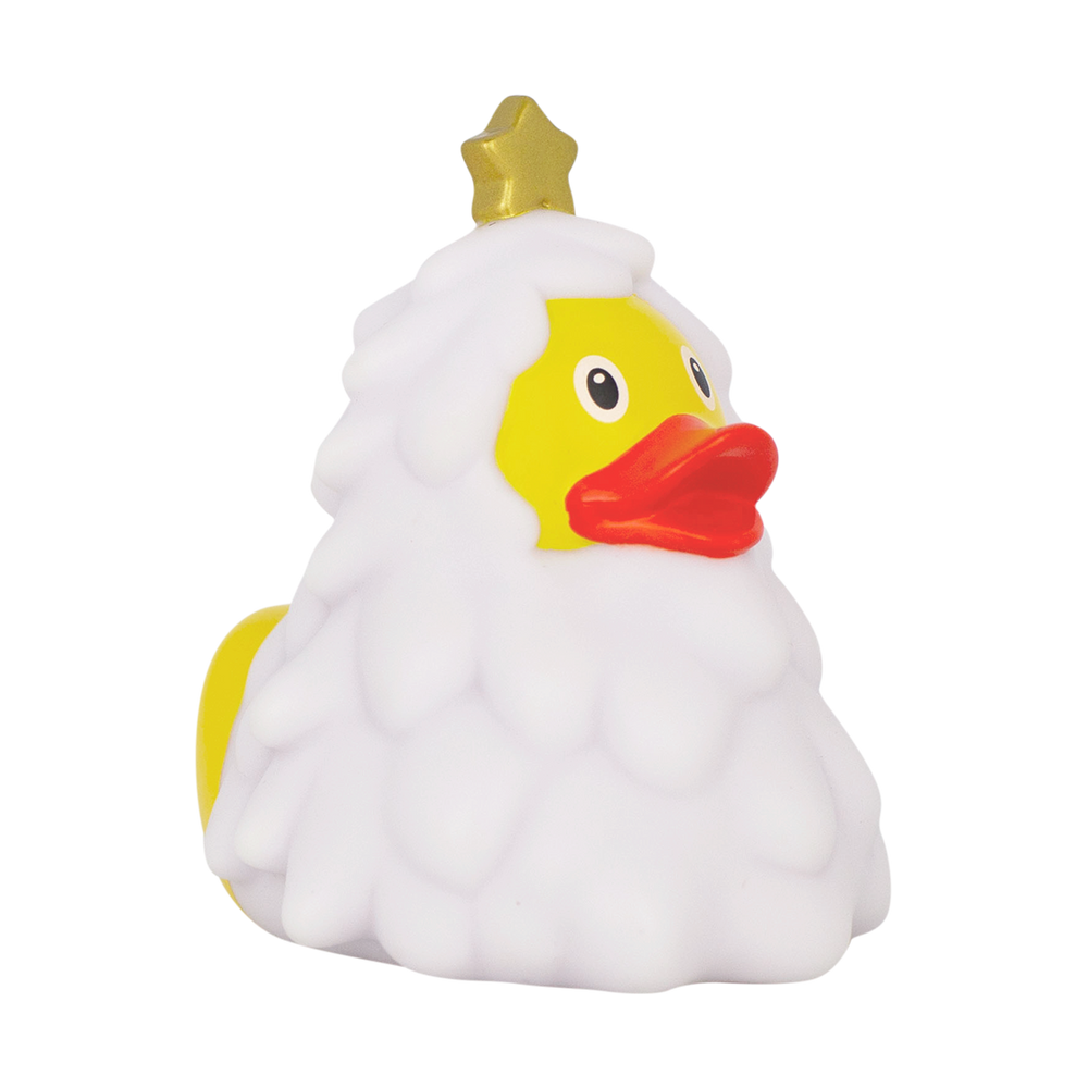 Pato da Árvore de Natal Branca