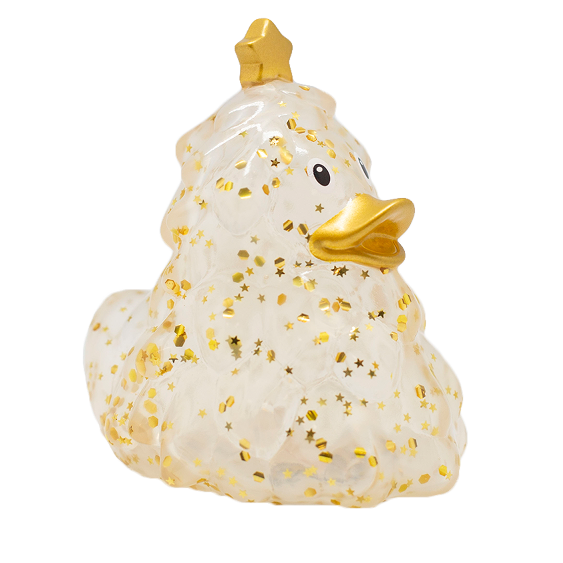 Golden Glitter Christmas Tree Duck