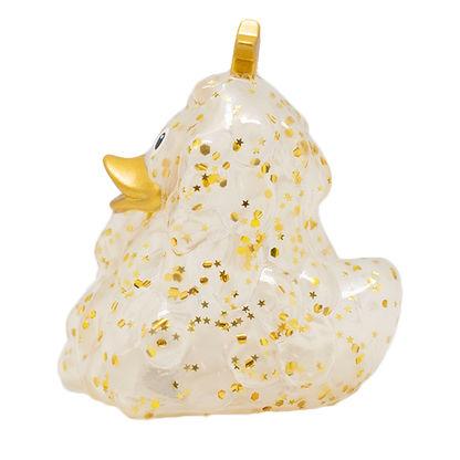 Golden Glitter Christmas Tree Duck