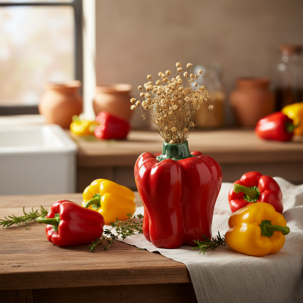 Petit Vase Poivron rouge