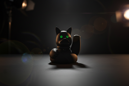 Canard Chat Chanceux Noir