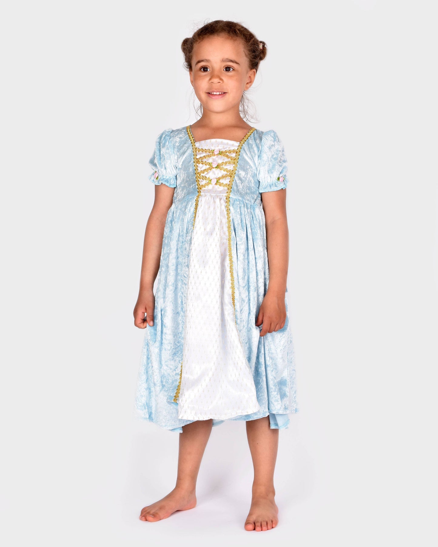Light blue velvet princess dress 98-104 cm 2-4 years