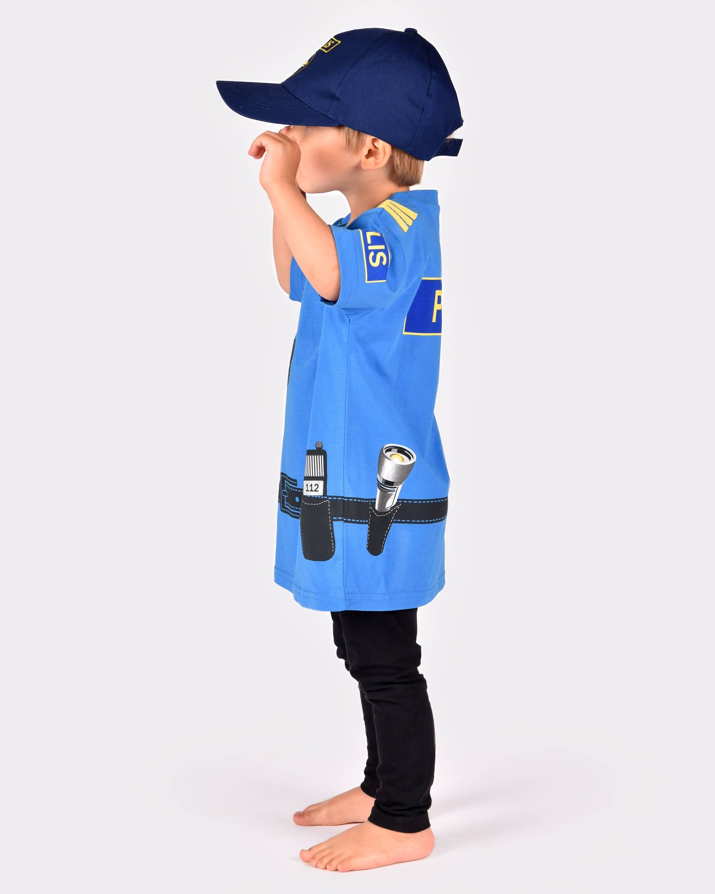 T-shirt Police en coton biologique 98-104 cl 2-4 ans