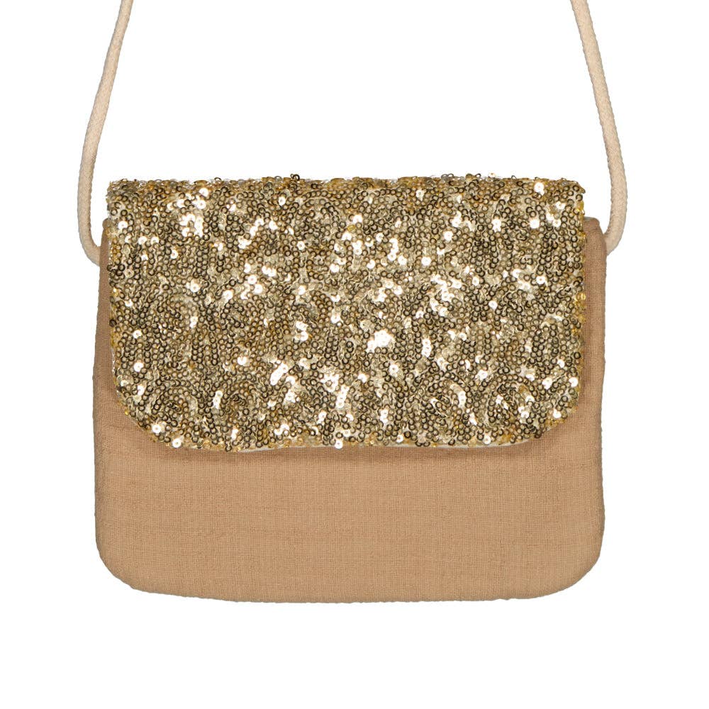 Sac à main - Sequins dorés