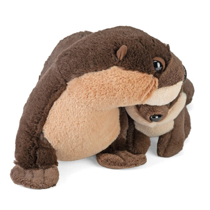 Wild Republic Mom & Baby River Otter Stuffed Animal - 12" Stuffed Animals