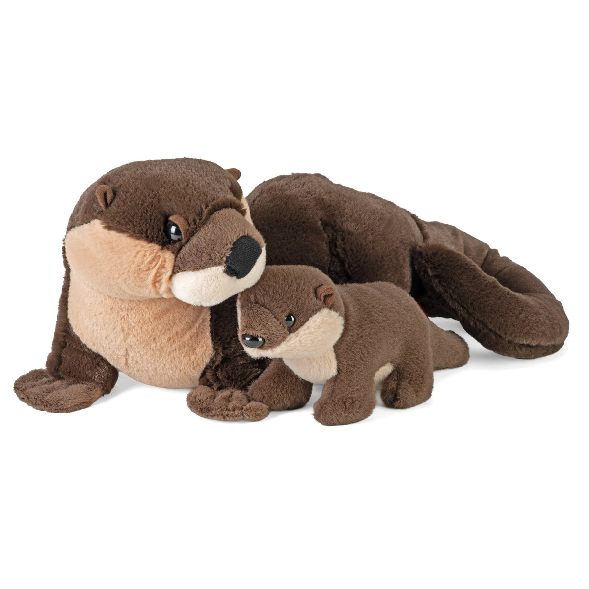 Wild Republic Mom & Baby River Otter Stuffed Animal - 12" Stuffed Animals