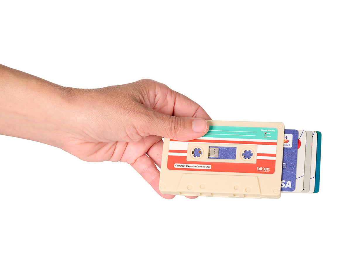 Porte-Cartes Cassette Crème
