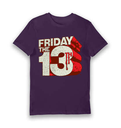 T-shirt adulte Friday the 13th logo géant