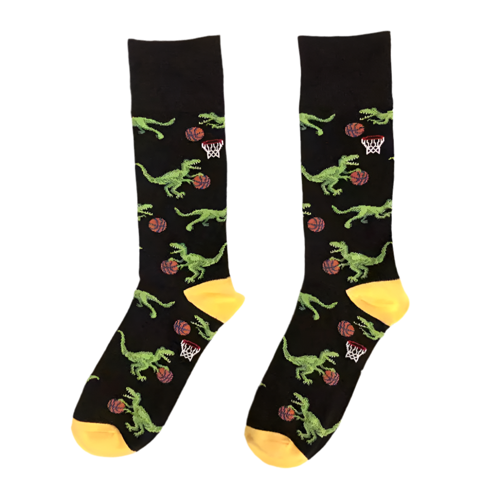 chaussettes dinosaure basket mrcol