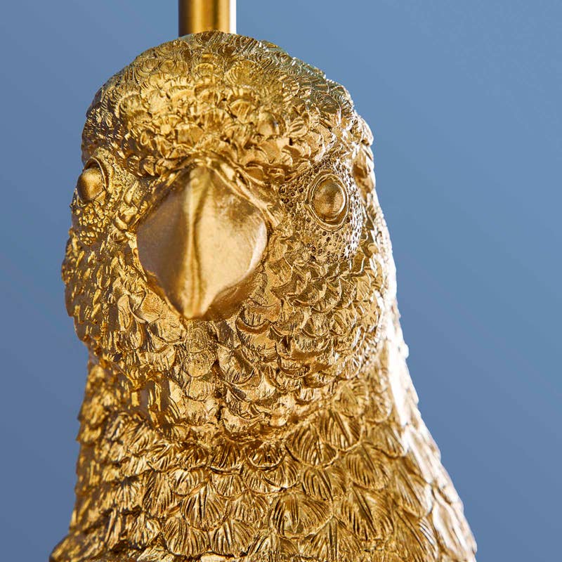 Applique Murale Perroquet Percy, Or/Turquoise