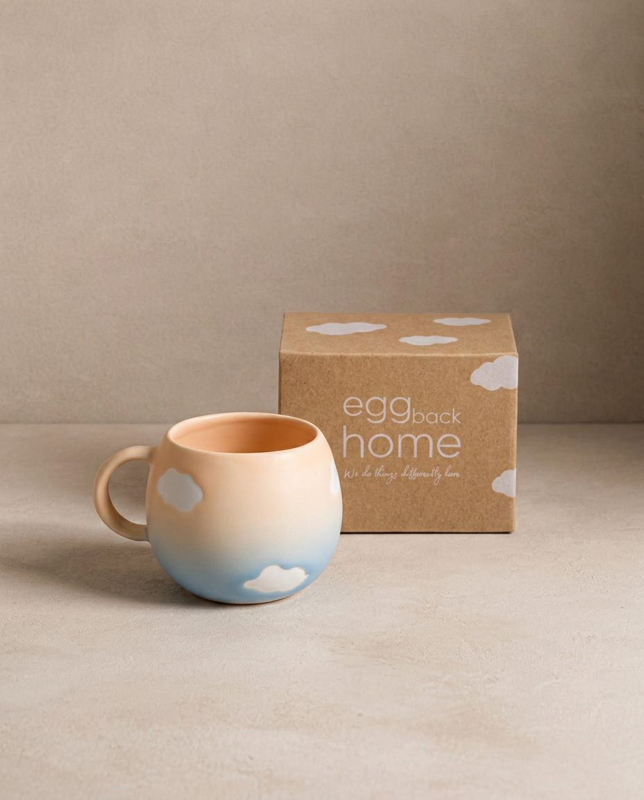 Cloud Peach Sky Mug 250ml Pet Collection