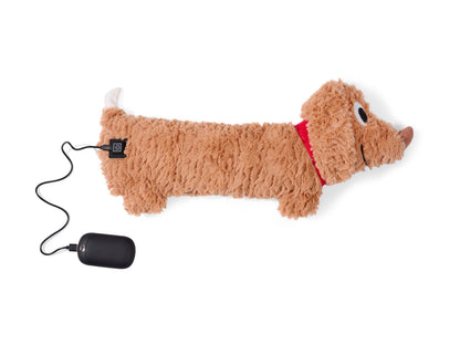 USB Fluffy Dog Warmer Brown
