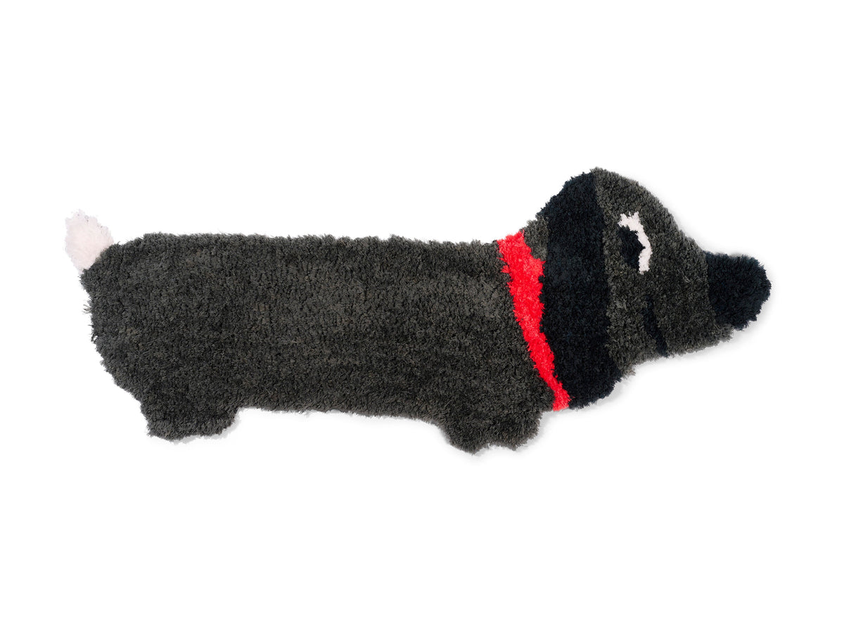 Tapis Teckel Fluffy Noir