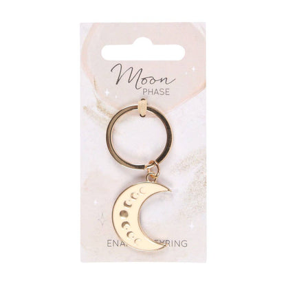 Porte-clés en émail Moon Phase Crescent