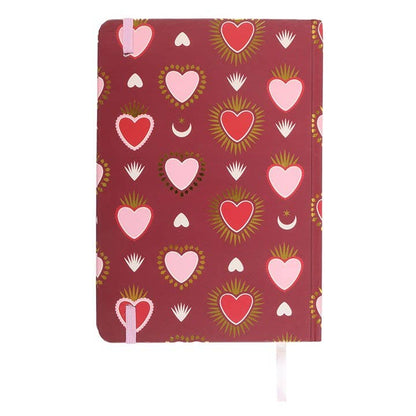 Cuaderno A5 de San Valentín con forma de corazón