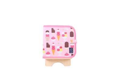 Jaq Jaq Bird: DOODLE IT & GO CRÈME GLACÉE 20x20cm, cahier ardoise, effaçable, 3+