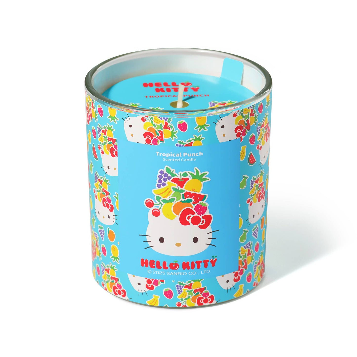 Blue Candle with Original Hello Kitty Print, Tropical Punch Scent
