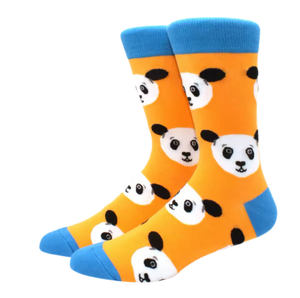 Chaussettes Oranges Pandas