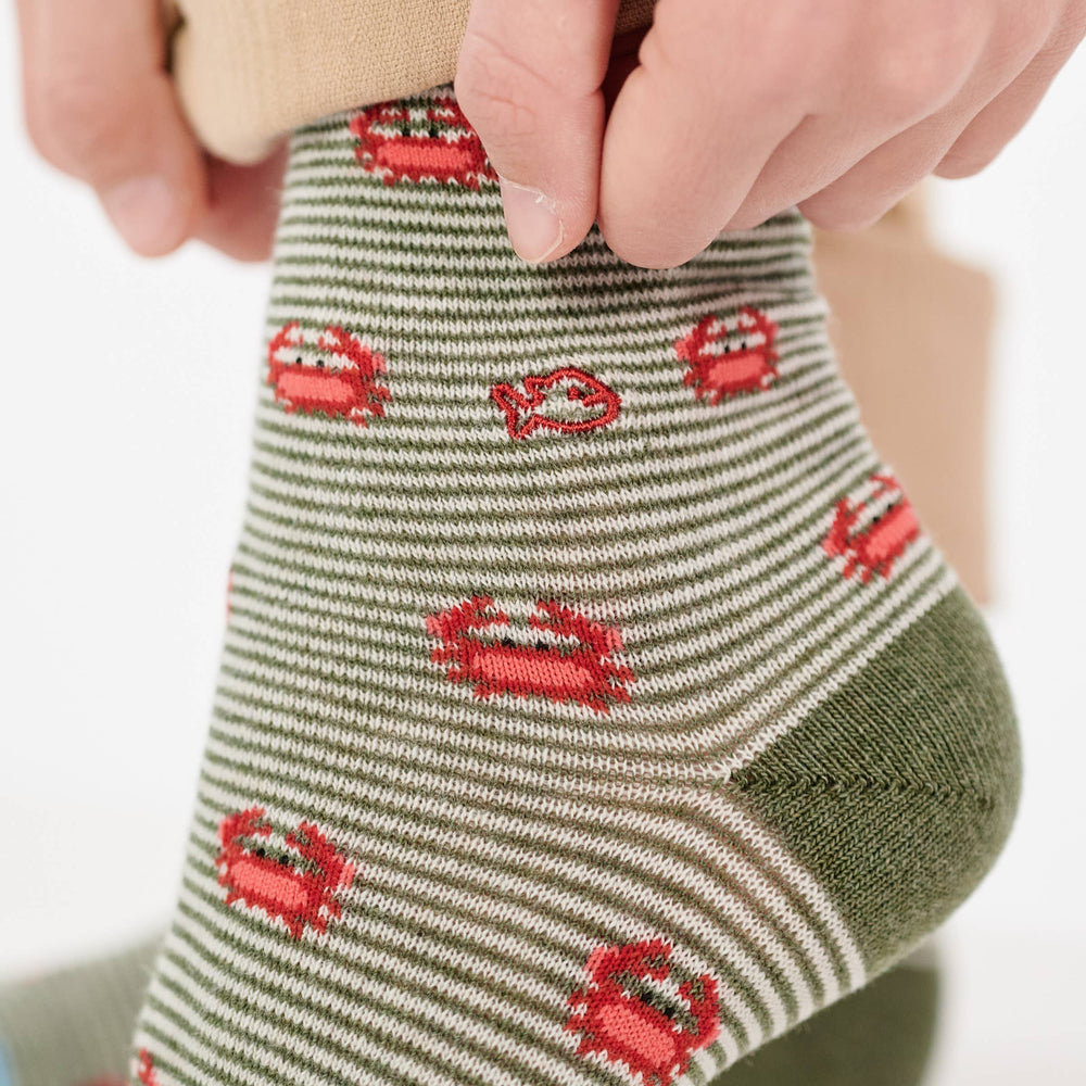 Calcetines infantiles de animales - Cangrejo