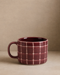Mug Pool en grès – 450 ml – Bordeaux