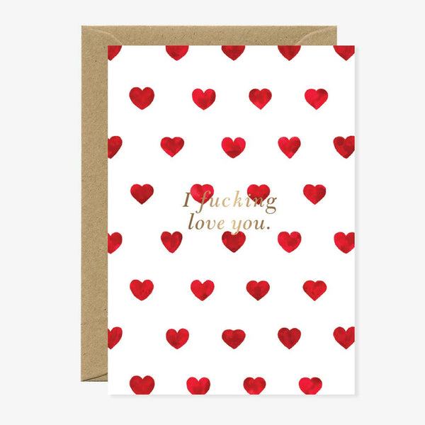 Carte de vœux “I Fucking Love You”