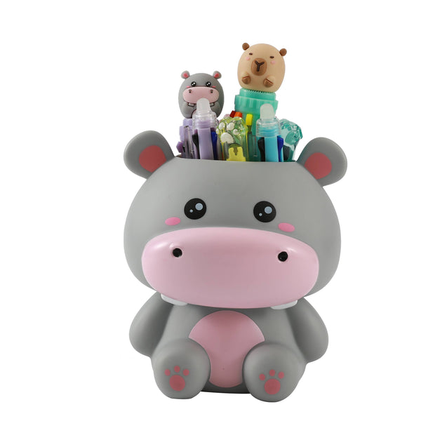 Porte-stylo 3D Hippopotame