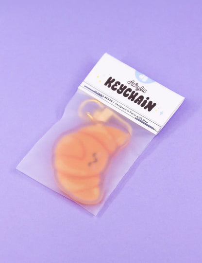 Porte-clés acrylique Croissant Kawaii – Boulangerie française | Joanna Behar – vue 6