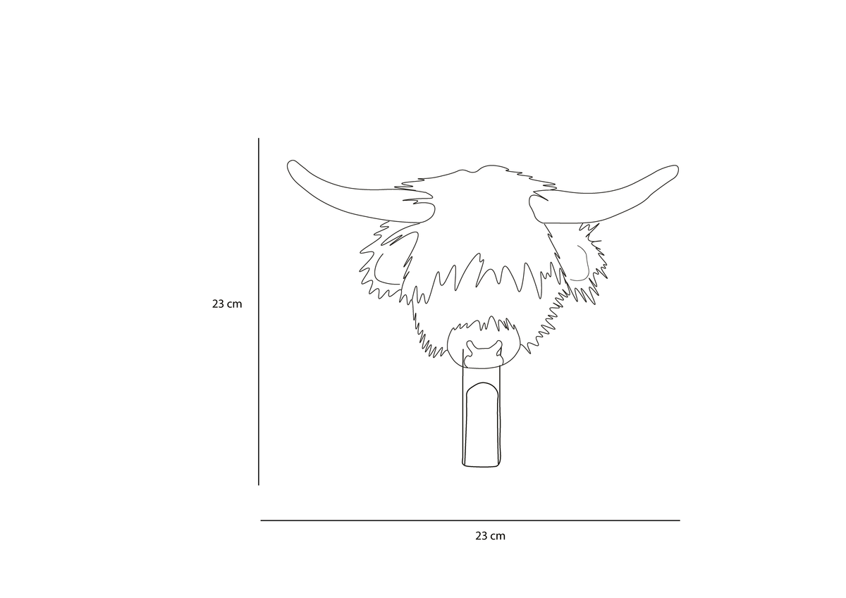 Porte-manteau Vache Highland