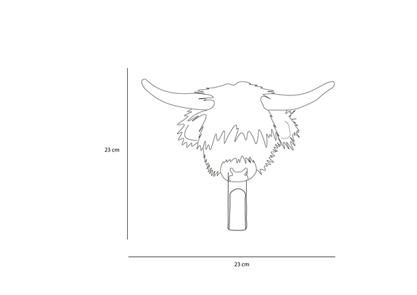 Porte-manteau vache Highland - Wild & Soft