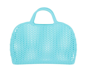 Turquoise retro vintage tas