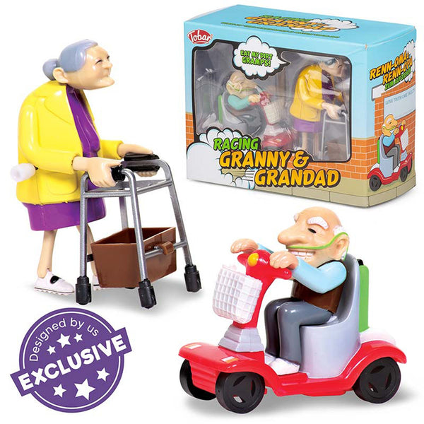 GRAND-MÈRE ET GRAND-PÈRE DE COURSE