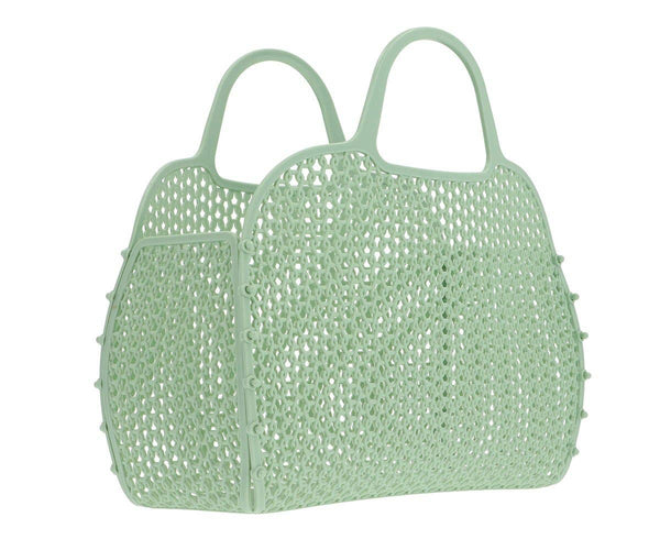 Bolsa vintage retro verde sálvia