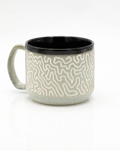 Mug Sculptée à la Main en Forme de Corail Cérébral de (430 ml) – produit scientifique Cognitive Surplus EU, vue 2