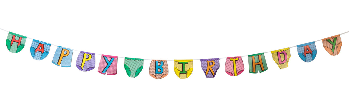 PANTALON DE FÊTE FANION JOYEUX ANNIVERSAIRE