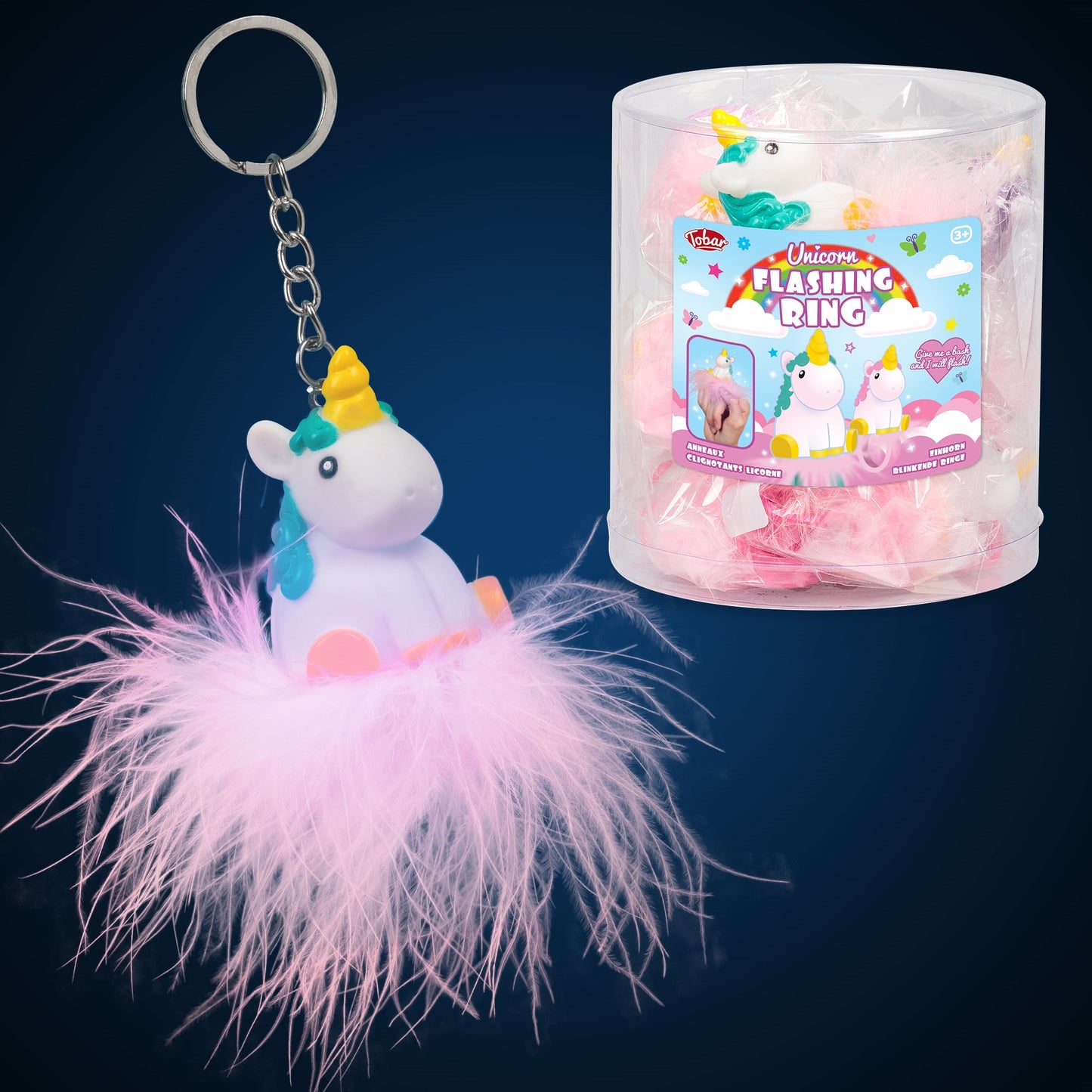 PORTE-CLÉS CLIGNOTANT LICORNE