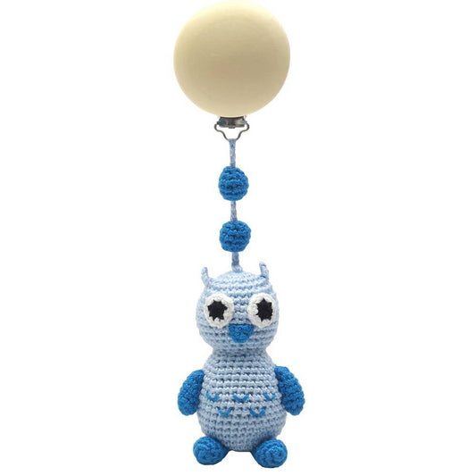 Gancio per passeggino Owl - Blu