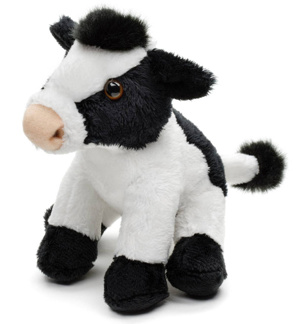 Peluche Vache assise (noir et blanc) Uni Toys