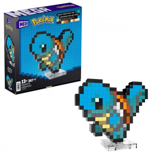 Set de construcción MEGA Pokémon - Arte pixelado de Squirtle