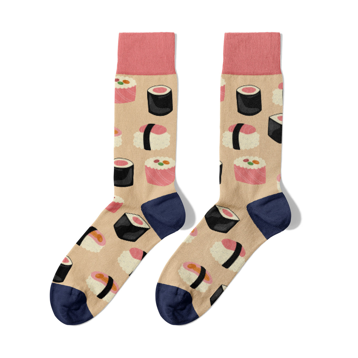 Chaussettes De Sushi En Coton Bio Sans Couture