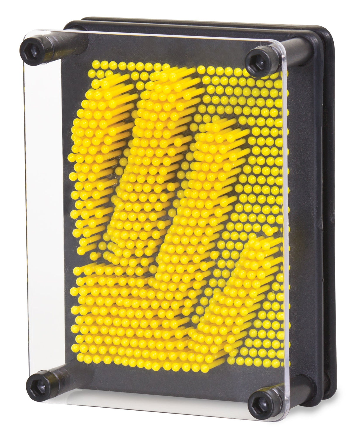 MINI PIN ART EN PLASTIQUE JAUNE