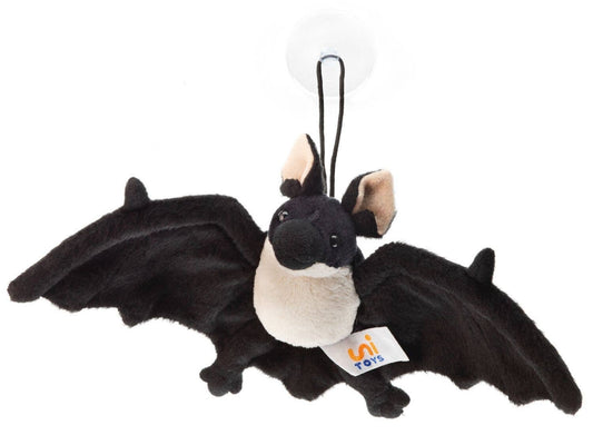 Bat Plush (black and white) - with suction cup