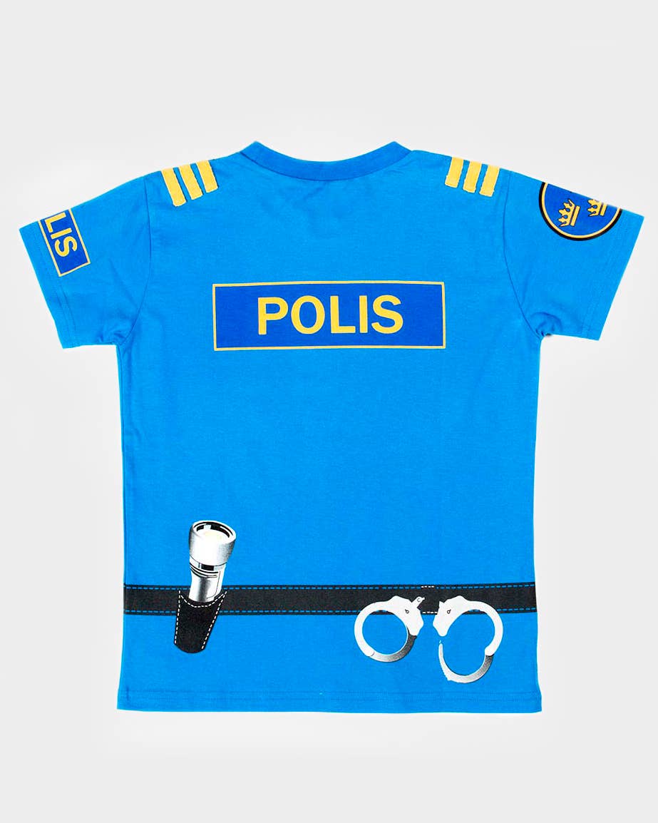 Organic cotton Police T-shirt 110-116 cm 4-6 years